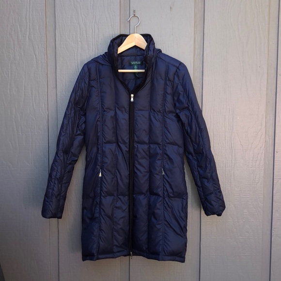 RALPH LAUREN Down Long Jacket Size S ✨ - Picture 2 of 4